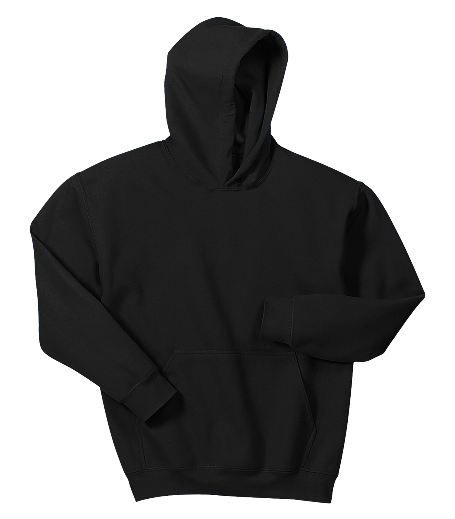 GILDAN HEAVY BLEND HOODED YOUTH SWEATSHIRT.